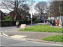 SE2535 : Parents queuing at the school gates by Stephen Craven