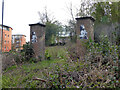 Old ramp up to railway property, Three Bridges, Crawley