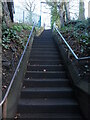 Stairs near Benton Station, Station Road, Benton