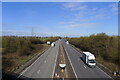 The A1 north, from the Dysart Road Bridge between Barrowby and Grantham