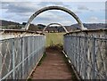 Footbridge across the railway