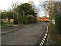 Looking up Clockhouse Road