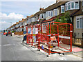 Road up on Blenheim Avenue