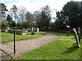 The graveyard of the church in Grinshill in Spring