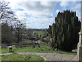 Distant view to the Breidden Hills from All Saints church in Clive, Shropshire