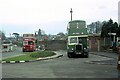 SX9091 : Broadway bus terminus, Cowick Lane, Exeter – 1973 by Alan Murray-Rust