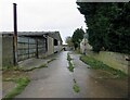 Track through Lodge Farm buildings