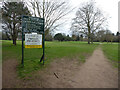 Worcester Golf and Country Club from the public footpath