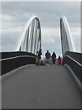 SO8352 : New footbridge over the A4440 at Powick by Chris Allen