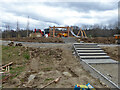 Play area under construction, Kilnwood Vale