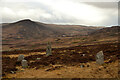 NC7210 : Stone Circle at Cnoc An Liath-bhaid, Strath Brora, Sutherland by Andrew Tryon