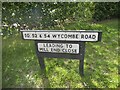 Signs on Wycombe Road, Prestwood