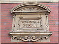Street sign, Welbeck Street W1