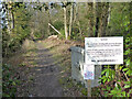 Start of Bridleway 1550_1 on Forest Road