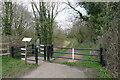 Access to the Grantham Canal towpath from Colston Road, Blue Hill