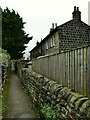 Old iron post on a public bridleway