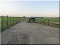 Access road to poultry units north of Hooby Lane