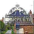 TF7825 : Harpley village sign by Adrian S Pye
