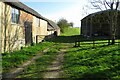 Bridleway past the farmhouse