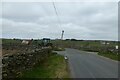 Tractor and road junction