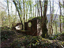 ST1282 : Lineside building near Walnut Tree Tunnel by Gareth James