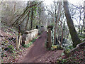 Footbridge over the trackbed of the Barry Railway in Garth Wood