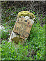 SU6836 : Old Milestone by the A31, The Shrave, Chawton Parish by Janet Foster