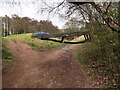 New bridge over an old railway track