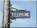 ST8286 : Old enamel telephone sign by Neil Owen