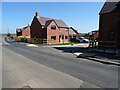 New build houses in Harvington