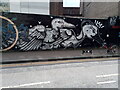 View of street art on a wall on Cowper Street #2