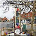 TF8109 : Swaffham town sign by Adrian S Pye