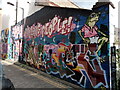 View of street art on a wall on Grimsby Street #2