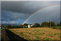 Rainbow seen from Cottingley Cliffe Road