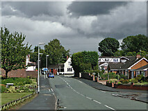 SO8690 : High Street in Swindon, Staffordshire by Roger  D Kidd