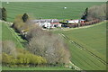 Looking down on Castle Cottages