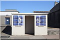 Patriotic bus shelter