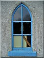 Broken window: Hilcote Methodist Church