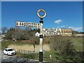 Direction Sign ? Signpost on the B6400 at Clerklands