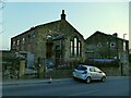 SE2724 : Former village school, West Ardsley - Covid beer garden by Stephen Craven