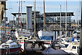 Boats in the yard at Greenwich Yacht Club