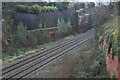 Railway north east of Frodsham Station