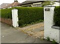 NS5269 : Harled gate pillars by Richard Sutcliffe