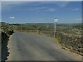 SE0323 : Passing place with bus stop, Pinfold Lane by Stephen Craven