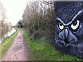 Bird of prey mural, Coventry Canal towpath