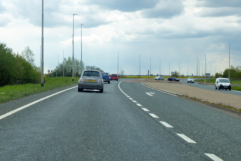 A16 Crowland Bypass towards Peterborough © Robin Webster :: Geograph ...