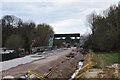 New footbridge under construction