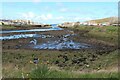 Thurso Harbour and river mouth at low tide