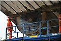 Removing the old concrete arches of Bletchley Flyover 3