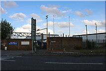 TQ4486 : The entrance to Ilford railway depot by David Howard